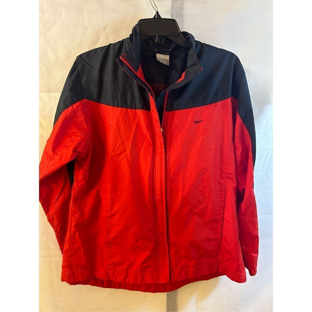 Nike (m‎ 8-10) packable jacket size m kangaroo pouch rn#56323